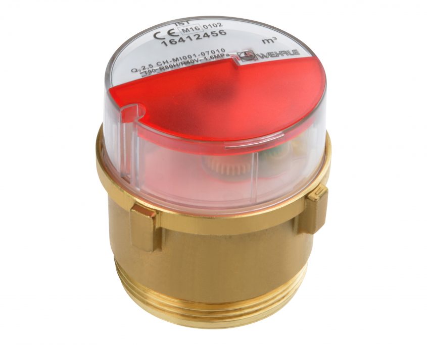 Multi-Jet Dry Meter Measuring Capsule IST Modularis Hot Water Q3 2,5 (the versions A34, DM1. HT2. MB2, MB3, MET, MOE, MUK, WE1 and WGU are also available with red cover)